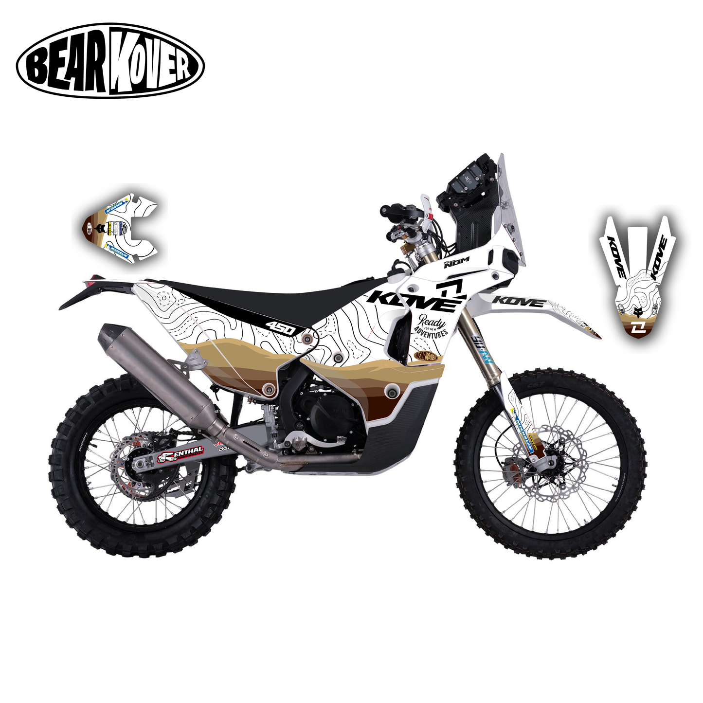 KIT DECO KOVE 450 RALLY ADVENTURE SAND