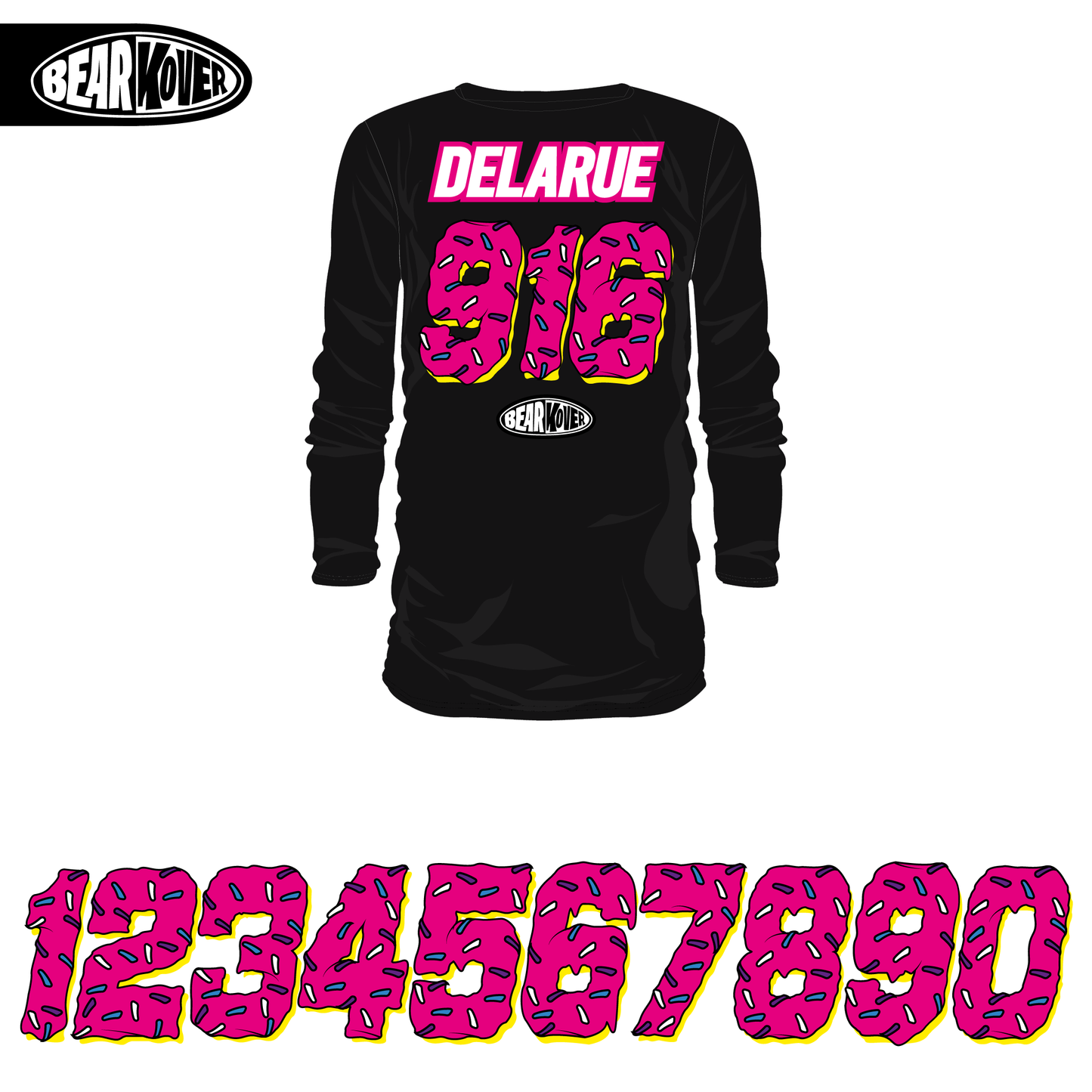 FLOCAGE MAILLOT MOTOCROSS DONUTS