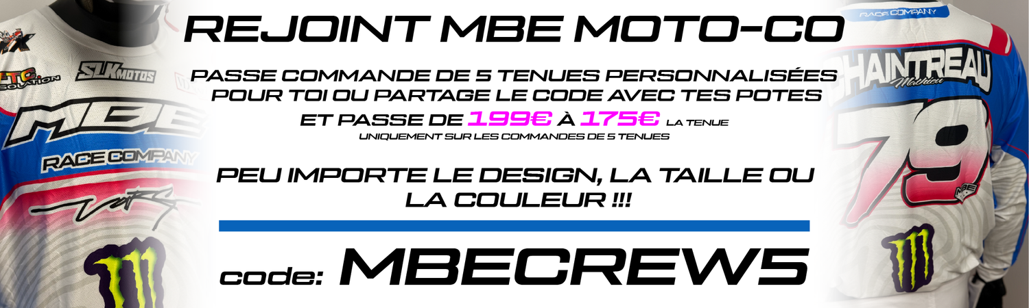 Tenues motocross personnalisées