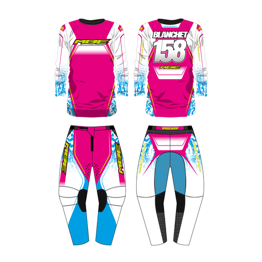 Tenue motocross personnalisée MBE FLUID OLDSCHOOL