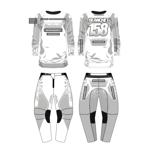 Tenue motocross personnalisée MBE FLUID AQUA