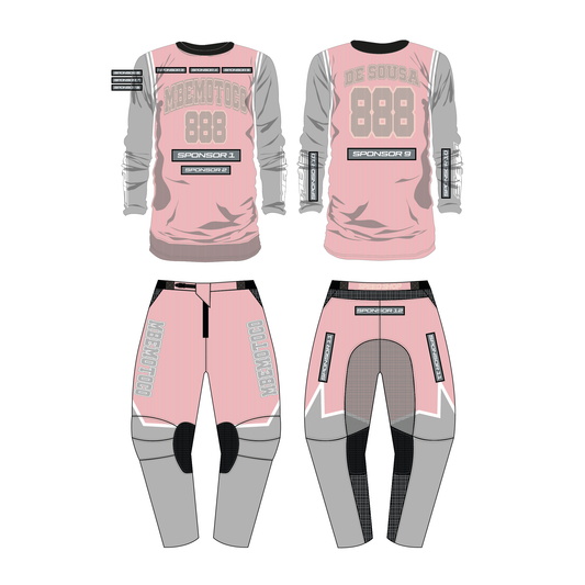 Tenue motocross personnalisée MBE DUNK RED