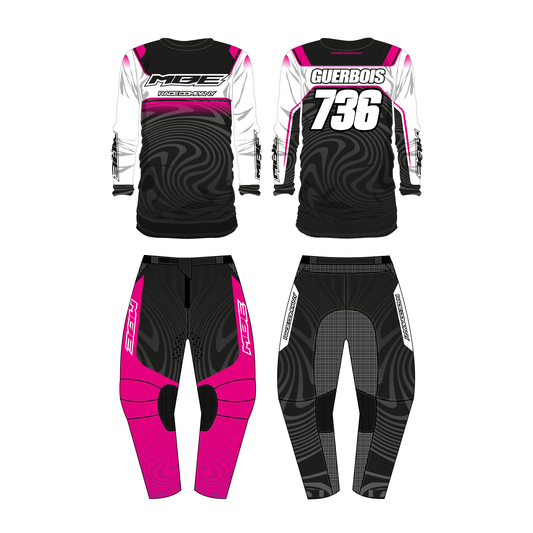 Tenue motocross personnalisée MBE SCOUB  PINK