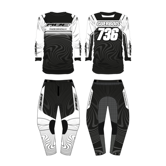 Tenue motocross personnalisée MBE SCOUB WHITE