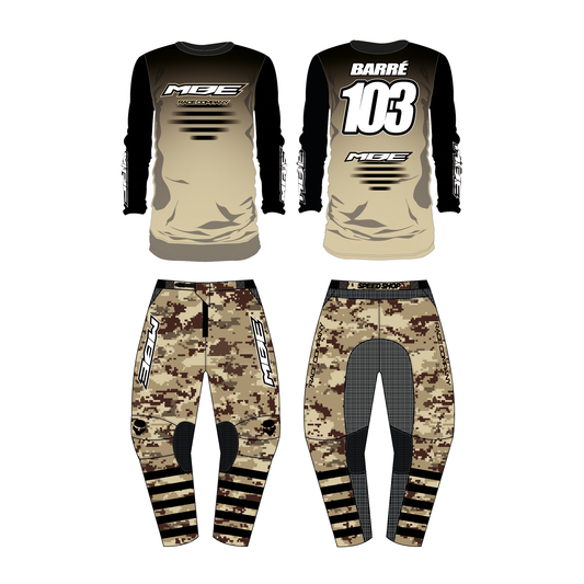 Tenue motocross personnalisée MBE SOLID CAMO