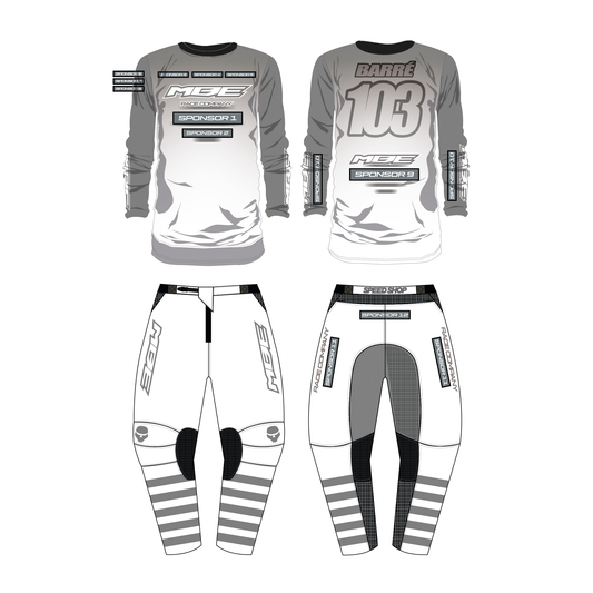 Tenue motocross personnalisée MBE SOLID AQUA