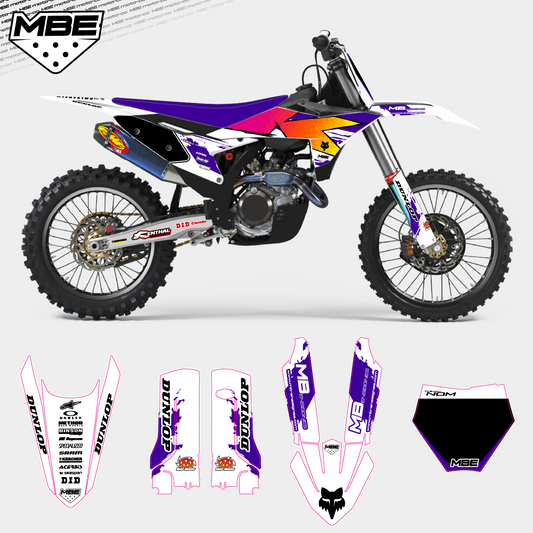 KIT DECO KTM SX/SXF EXC/EXC-F 94 SPIRIT "blanc"